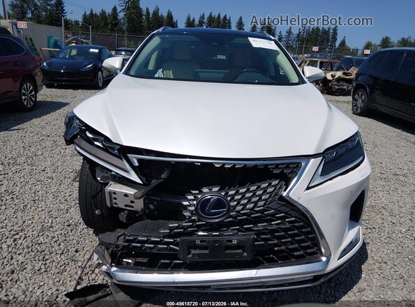 2T2JGMDA1NC093517 2022 LEXUS RX 450H Белый Вид задней части салона