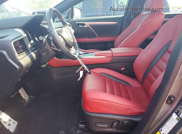 2T2SZMDA3NC349798 2022 LEXUS RX Серый Вид салона спереди