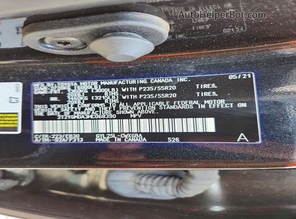 2T2YGMDA3MC068390 2021 LEXUS RX Black Սալոնի 360 աստիճան տեսք