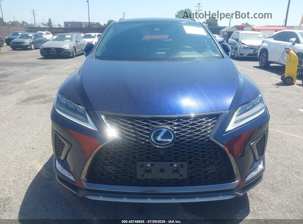 2T2YGMDA4NC084129 2022 LEXUS RX 450H Blue Вид щитка приладів