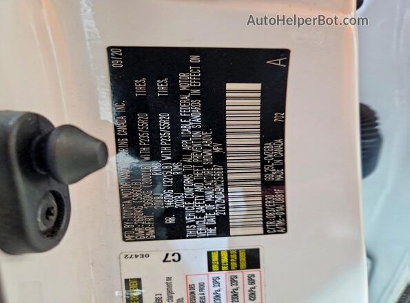 2T2YZMDA9MC258687 2021 LEXUS RX White Вид наклейки з VIN-кодом