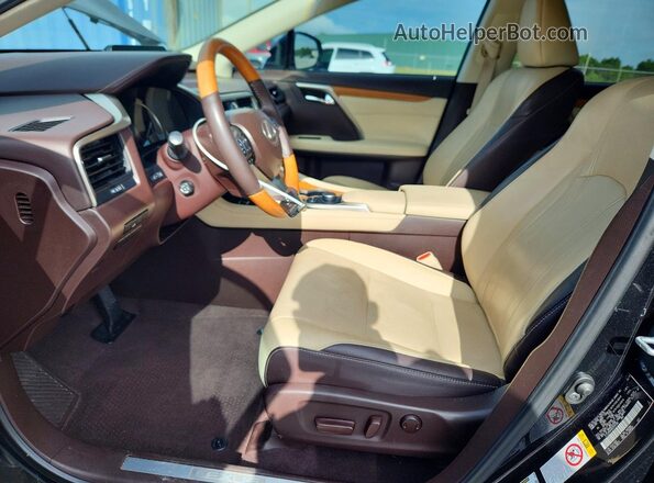 2T2ZZMCA0GC016106 2016 LEXUS RX Black Widok wnętrza z przodu