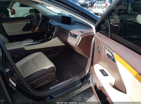2T2ZZMCA1KC148381 2019 LEXUS RX 350 Черный Вид салона спереди