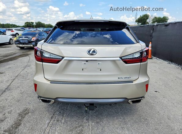 2T2ZZMCA2GC018889 2016 LEXUS RX Tan Rear view