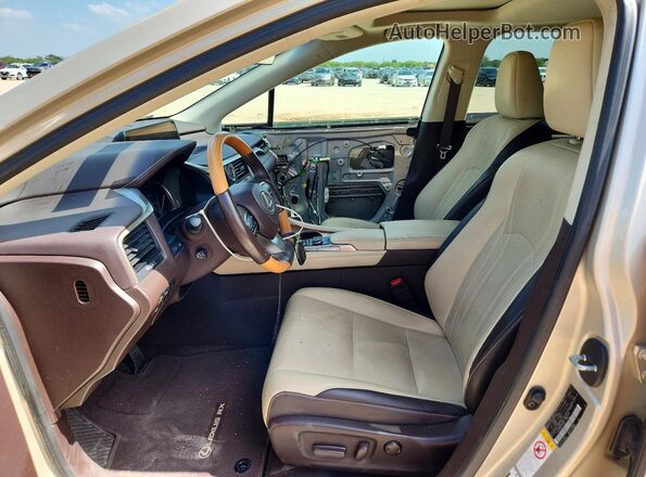 2T2ZZMCA2JC113847 2018 LEXUS RX Gold Widok wnętrza z przodu