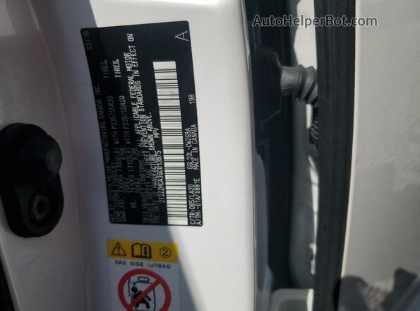2T2ZZMCA3GC013975 2016 LEXUS RX White Vista del compartimento del motor