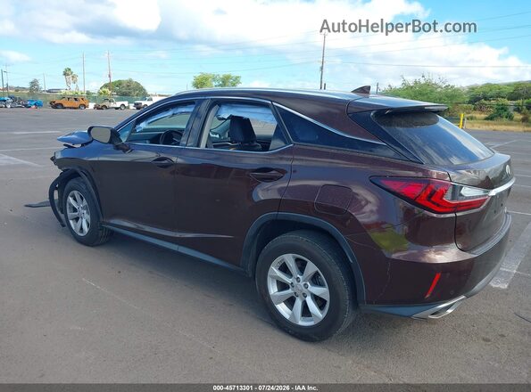 2T2ZZMCA4GC018148 2016 LEXUS RX 350 Burgundy Rear left