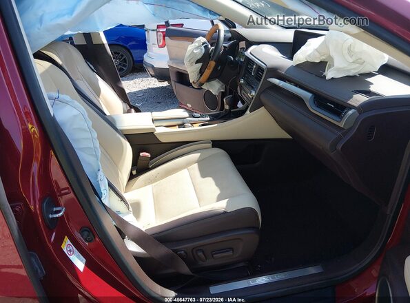 2T2ZZMCA4KC149041 2019 LEXUS RX 350 Red Вид салону спереду