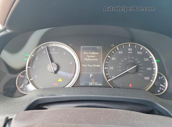 2T2ZZMCA7JC100284 2018 LEXUS RX Silver Instrument cluster view
