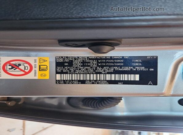 2T2ZZMCA8HC074515 2017 LEXUS RX Gray Панорамний вид салону 360°