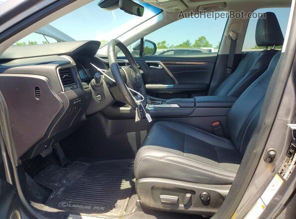 2T2ZZMCA9JC103221 2018 LEXUS RX Charcoal Вид салону спереду