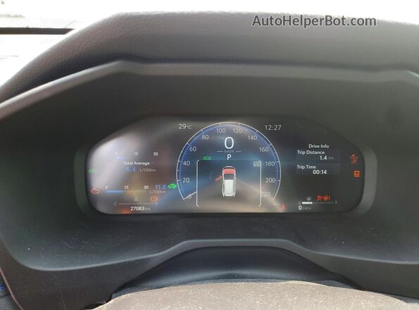 2T35WRFV8SW272614 2025 TOYOTA RAV4 Серебряный Вид щитка приборов