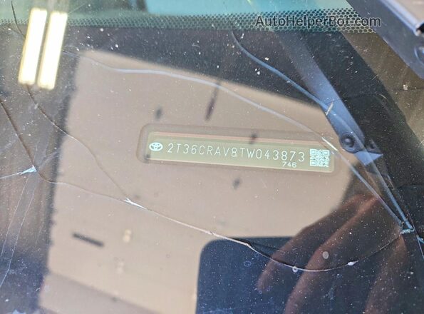 2T36CRAV8TW043873 2026 TOYOTA RAV4 Red VIN sticker view