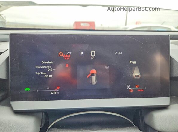 2T36CRAV9TC008437 2026 TOYOTA RAV4 White Instrument cluster view