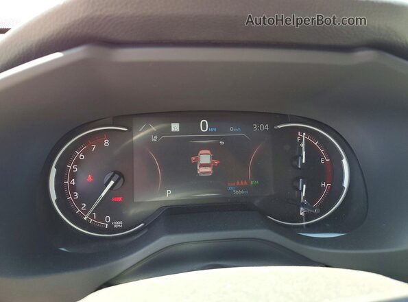2T3A1RFV0SW575626 2025 TOYOTA RAV4 Красный Вид щитка приборов