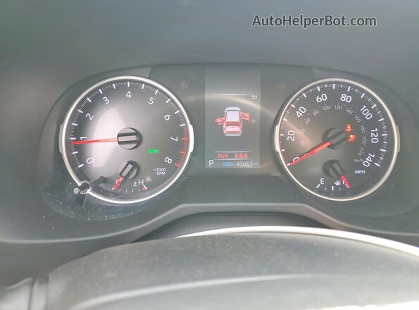 2T3A1RFV4MW169545 2021 TOYOTA RAV4 White Вид щитка приладів