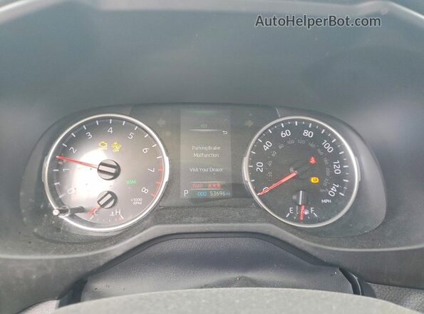 2T3A1RFV4NC270734 2022 TOYOTA RAV4 Black Widok zestawu wskaźników