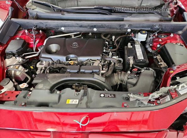 2T3A1RFV5KC027865 2019 TOYOTA RAV4 Red ძრავის განყოფილების ხედი
