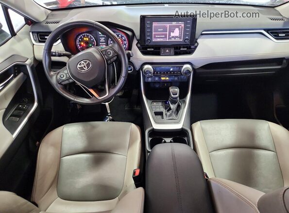 2T3A1RFV5KC027865 2019 TOYOTA RAV4 Red წინა პანელის ხედი