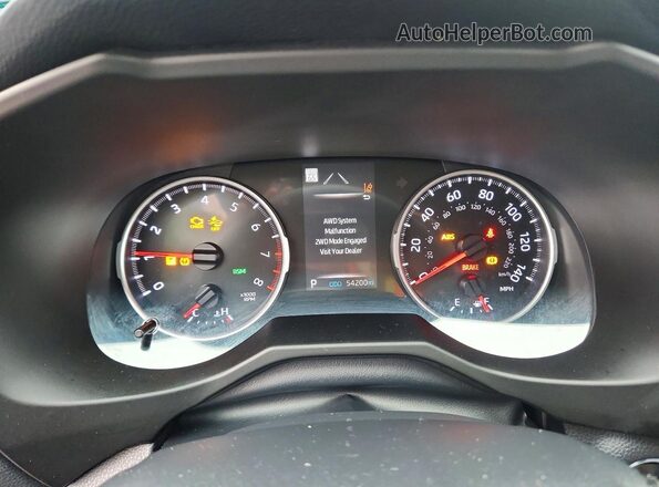 2T3A1RFV5KC029440 2019 TOYOTA RAV4 Blue Instrument cluster view