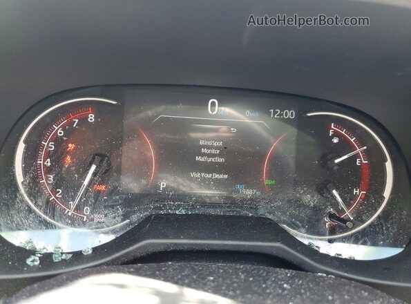 2T3A1RFV5SW596374 2025 TOYOTA RAV4 Blue Instrument cluster view