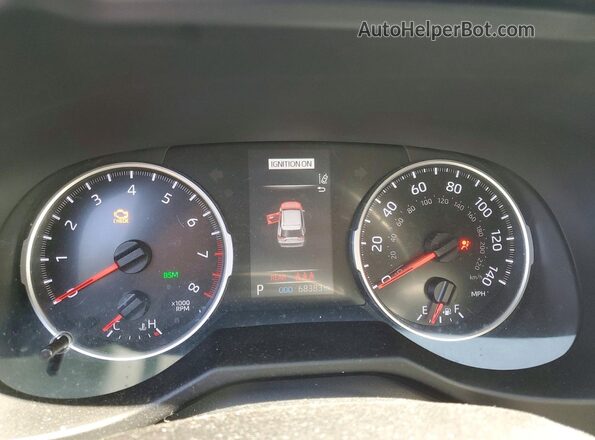 2T3A1RFV6LC131945 2020 TOYOTA RAV4 Silver Widok zestawu wskaźników