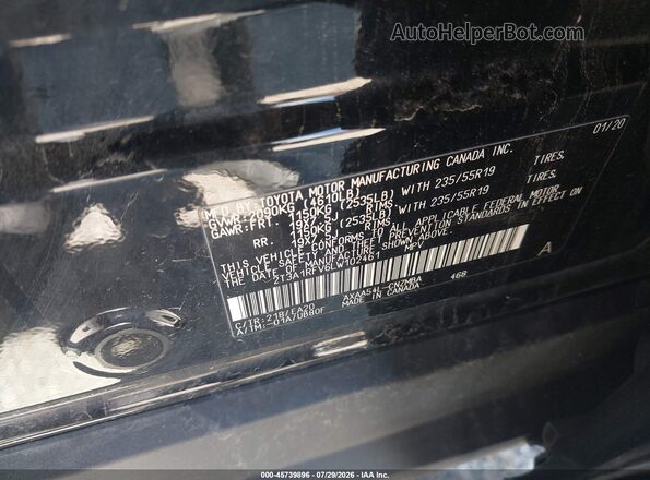 2T3A1RFV6LW102461 2020 TOYOTA RAV4 Black Engine compartment view
