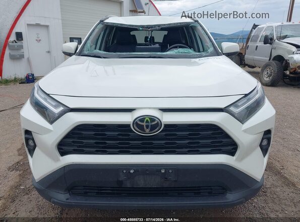 2T3A1RFV6NW257322 2022 TOYOTA RAV4 White Widok zestawu wskaźników
