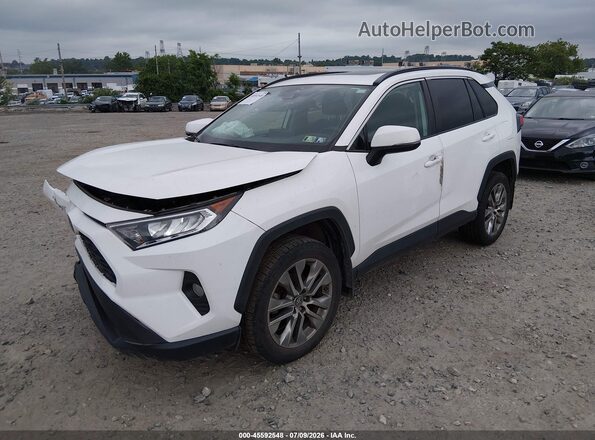 2T3A1RFV7KC060026 2019 TOYOTA RAV4 White Առջևի ձախ երեք քառորդ տեսարան