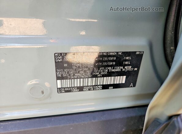 2T3A1RFV7PW394787 2023 TOYOTA RAV4 Gray Vista del compartimento del motor