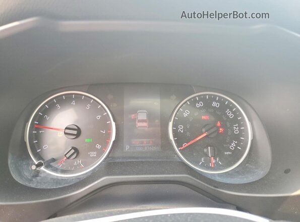 2T3A1RFV9KC056351 2019 TOYOTA RAV4 White Սարքավորումների վահանակի տեսք