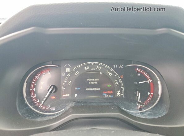 2T3A1RFV9RC470790 2024 TOYOTA RAV4 Black Widok zestawu wskaźników