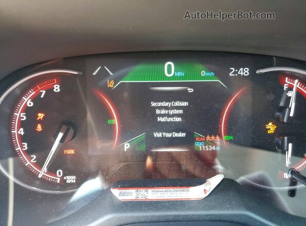 2T3A1RFV9SW547131 2025 TOYOTA RAV4 Black Widok zestawu wskaźników