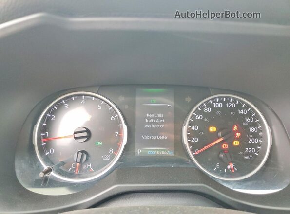 2T3B1RFV3MC205991 2021 TOYOTA RAV4 Black Вид щитка приладів