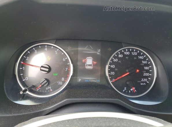 2T3B1RFV6KW036206 2019 TOYOTA RAV4 White ხელსაწყოთა პანელის ხედი