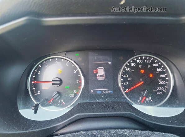2T3B1RFV6MC182755 2021 TOYOTA RAV4 Black Vista del cuadro de instrumentos