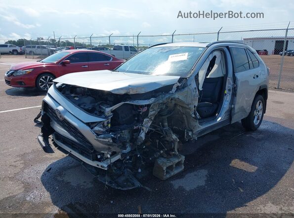 2T3B6RFV7MW023176 2021 TOYOTA RAV4 HYBRID Silver Առջևի ձախ երեք քառորդ տեսարան