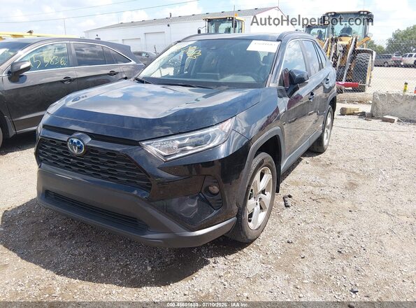 2T3B6RFV8MW023560 2021 TOYOTA RAV4 HYBRID Black Առջևի ձախ երեք քառորդ տեսարան