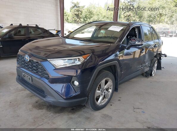 2T3B6RFV8MW025468 2021 TOYOTA RAV4 HYBRID Blue Front left