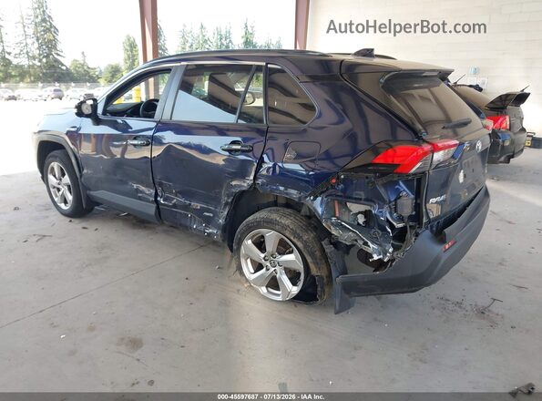2T3B6RFV8MW025468 2021 TOYOTA RAV4 HYBRID Blue Rear left