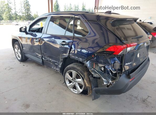 2T3B6RFV8MW025468 2021 TOYOTA RAV4 HYBRID Blue Front view