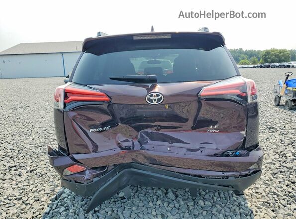 2T3BFREV0GW533181 2016 TOYOTA RAV4 Burgundy უკანა ხედი