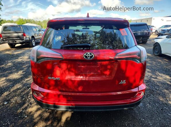 2T3BFREV1GW472634 2016 TOYOTA RAV4 Red Вид ззаду