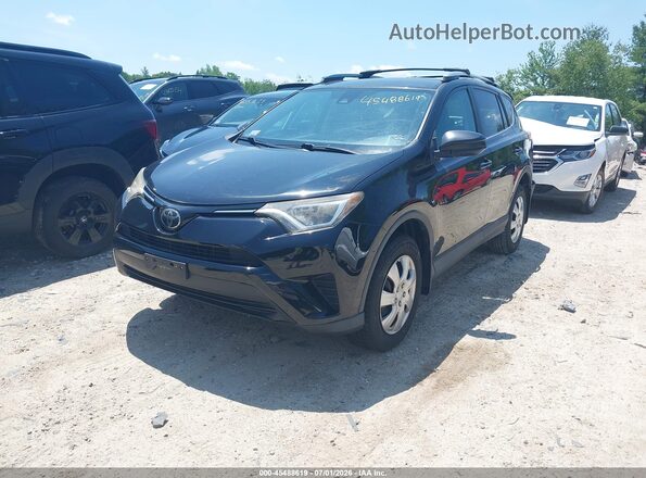 2T3BFREV1HW637812 2017 TOYOTA RAV4 Black წინა მარცხენა ხედი სამი მეოთხედიდან