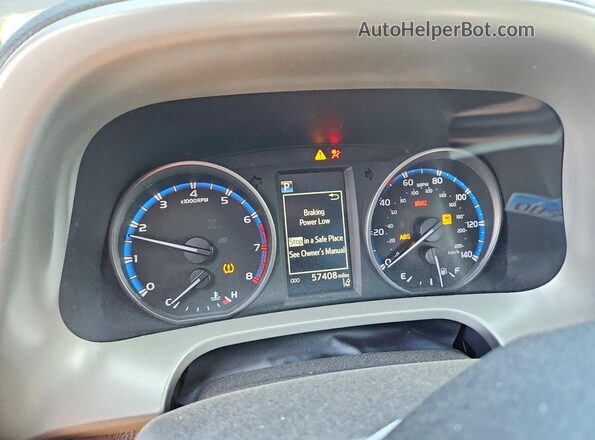 2T3BFREV1JW840110 2018 TOYOTA RAV4 Black Вид щитка приладів