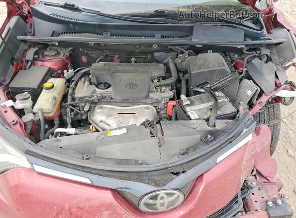 2T3BFREV2JW719523 2018 TOYOTA RAV4 Red Engine compartment view