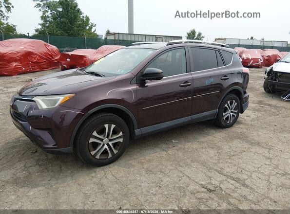 2T3BFREV3HW672495 2017 TOYOTA RAV4 Burgundy Առջևի ձախ երեք քառորդ տեսարան