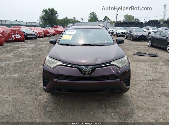2T3BFREV3HW672495 2017 TOYOTA RAV4 Burgundy Սարքավորումների վահանակի տեսք