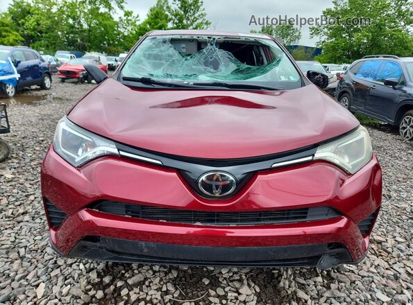 2T3BFREV3JW743717 2018 TOYOTA RAV4 Красный Вид спереди
