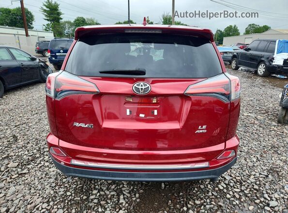 2T3BFREV3JW743717 2018 TOYOTA RAV4 Красный Вид сзади